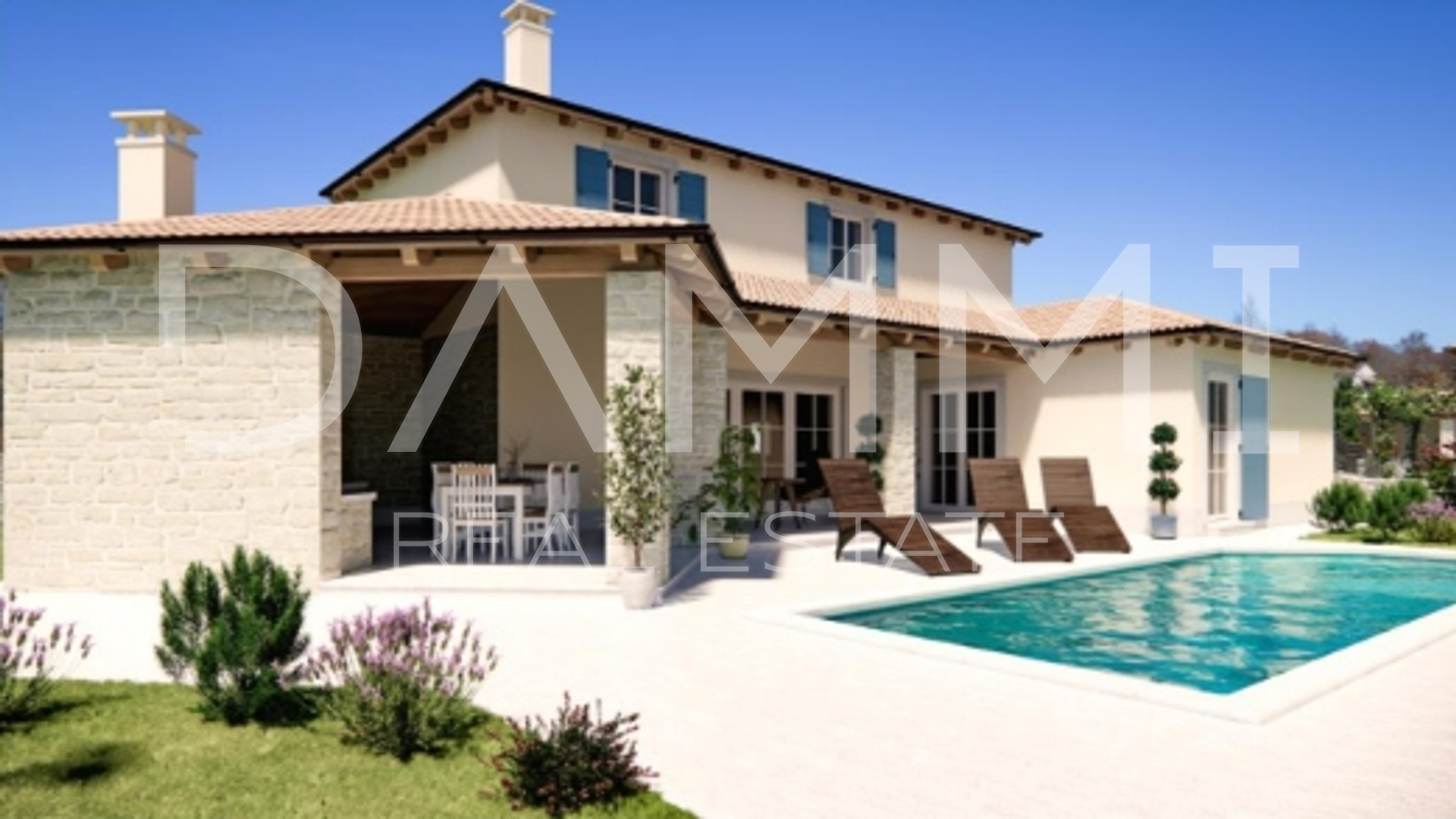 ISTRIA, SVETVINČENAT - CASA MODERNA CON PISCINA